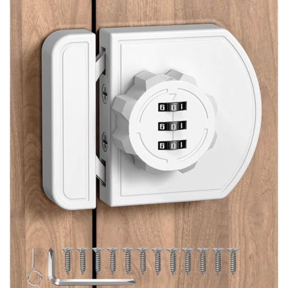 Cabinet Combination Lock for Sliding or Swinging Doors – Brand New